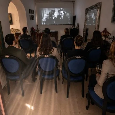 Proiecție de film la Aristocrat