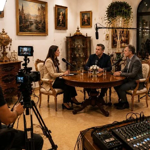 Filmare podcast la Aristocrat